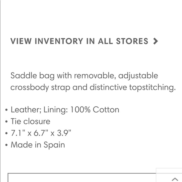 π₯SOLDπ₯  BNWP Chloe Marcie Mini Leather Saddle - Picture 9 of 10